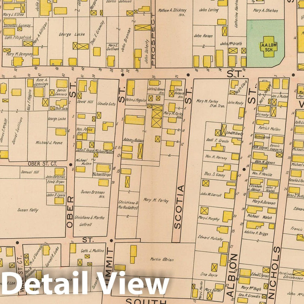 Historic Map : Atlas City of Salem, Salem 1911 Plate 013 , Vintage Wall Art