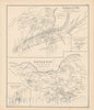 Historic Map : Lisbon & Littleton 1892 , Town and City Atlas State of New Hampshire , Vintage Wall Art