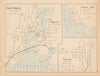Historic Map : Groton & Mystic & Norwich & Stonington 1893 , Town and City Atlas State of Connecticut , Vintage Wall Art