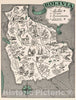 Historic Wall Map : School Atlas Map, Bolivia. 1941 - Vintage Wall Art