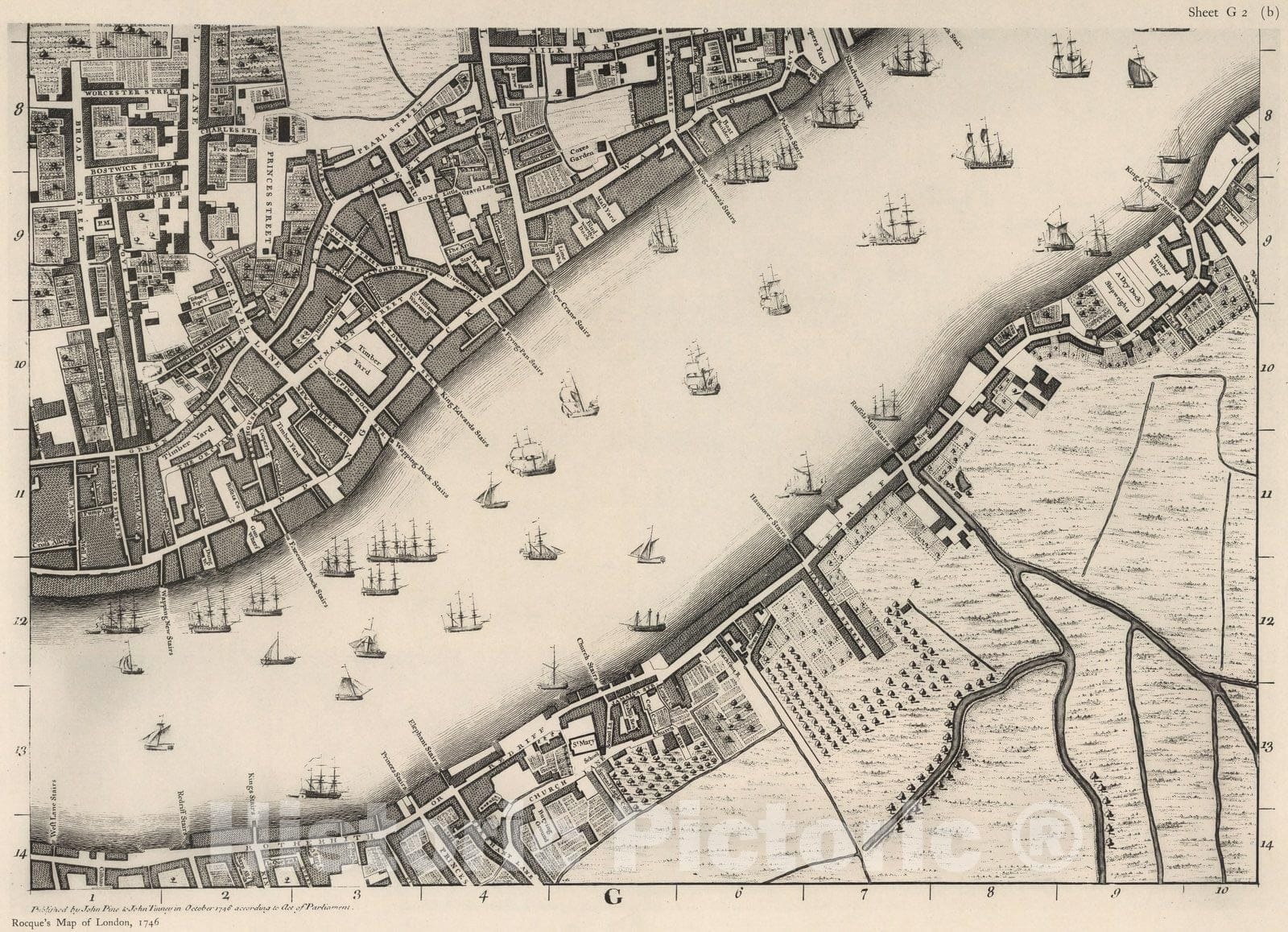 Historic Map : London (England), City Atlas Map, Sheet G 2 (b). 1919 ...
