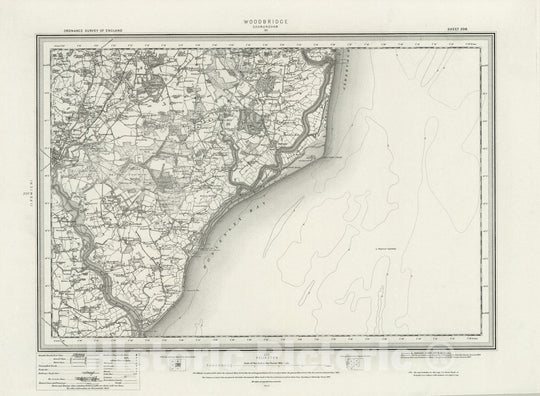 Historic Map : 208 Woodbridge 1895 - Vintage Wall Art