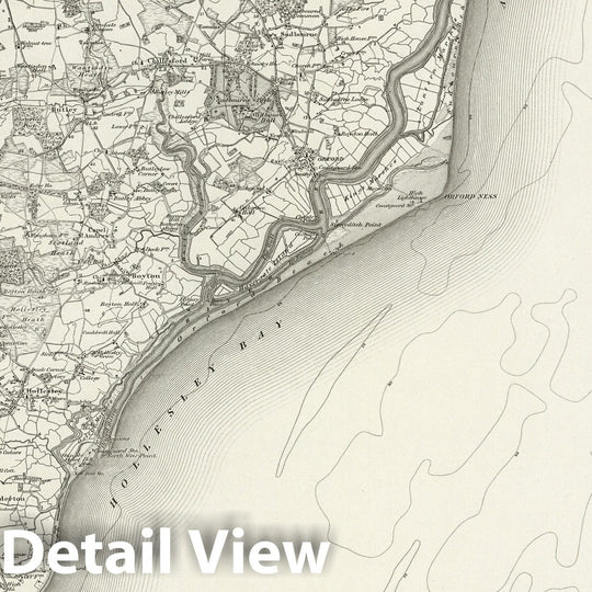 Historic Map : 208 Woodbridge 1895 - Vintage Wall Art
