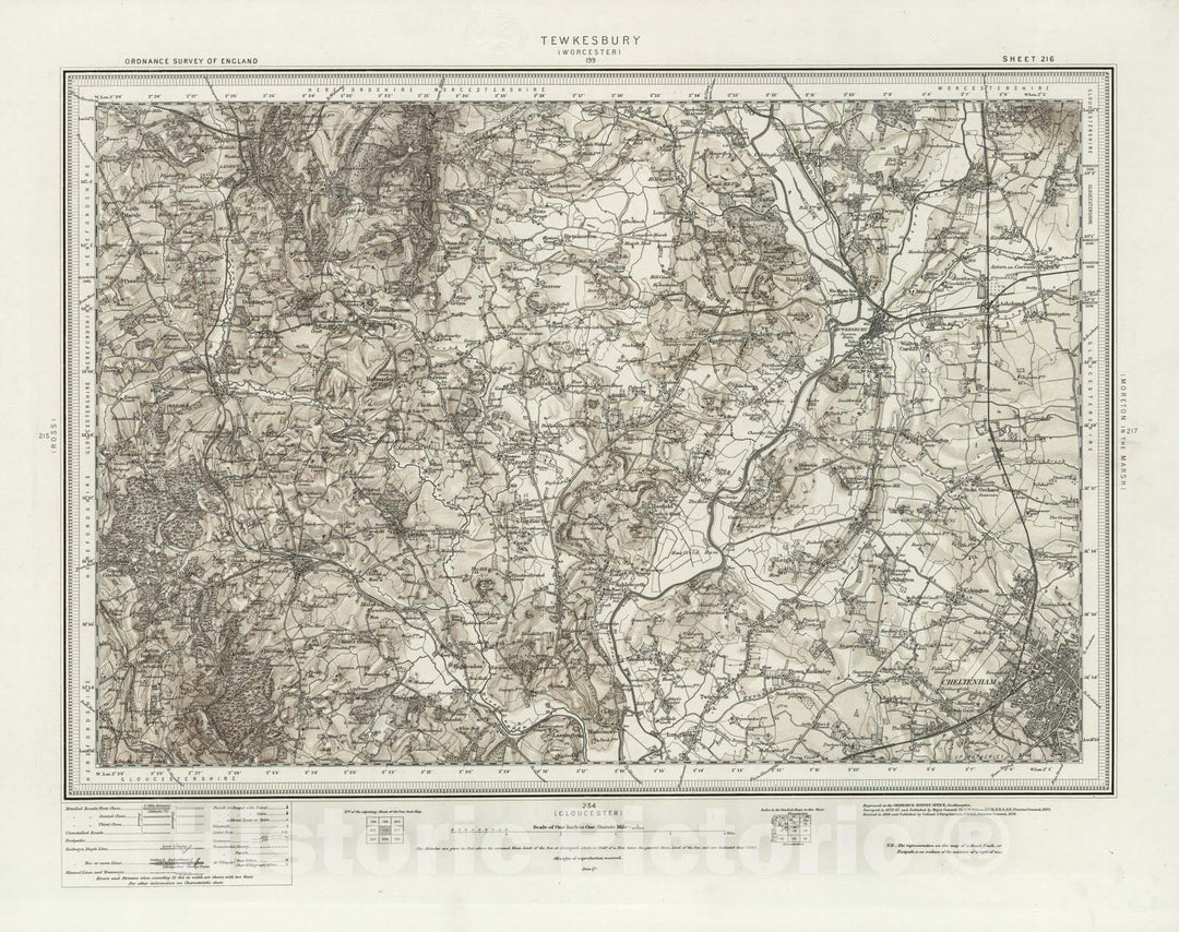 Historic Map : 216 Tewksbury (Hills) 1898 - Vintage Wall Art