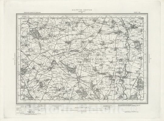 Historic Map : 218 Chipping Norton 1896 - Vintage Wall Art
