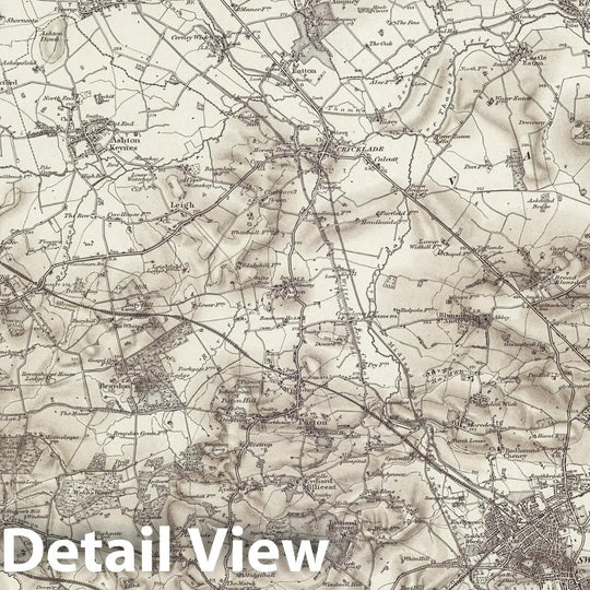 Historic Map : 252 Swindon (Hills) 1905 - Vintage Wall Art