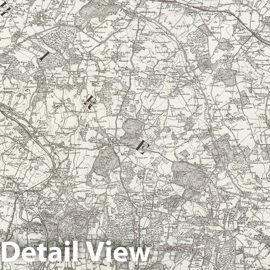 Historic Map : 255 Beaconsfield 1896 - Vintage Wall Art