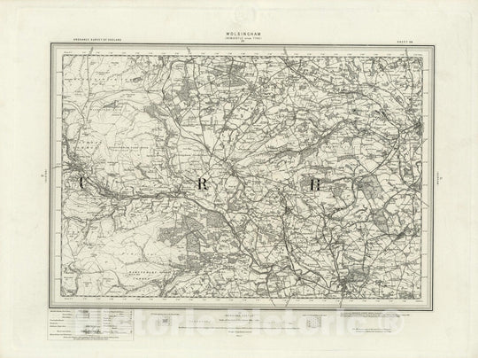 Historic Map : 26 Wolsingham 1898 - Vintage Wall Art