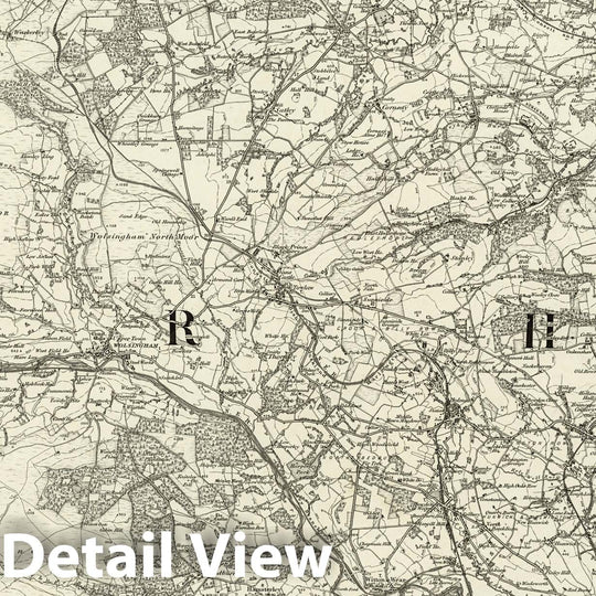 Historic Map : 26 Wolsingham 1898 - Vintage Wall Art