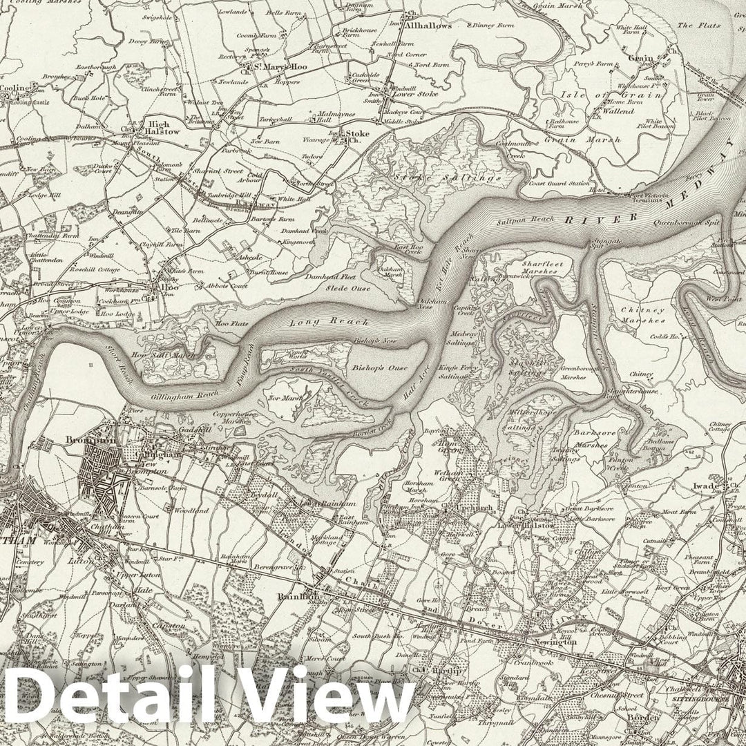 Historic Map : 272 Chatham 1896 - Vintage Wall Art