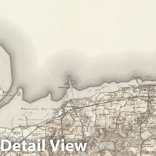 Historic Map : 273 Faversham (Hills) 1894 - Vintage Wall Art