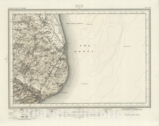 Historic Map : 290 Dover (Hills) 1895 - Vintage Wall Art