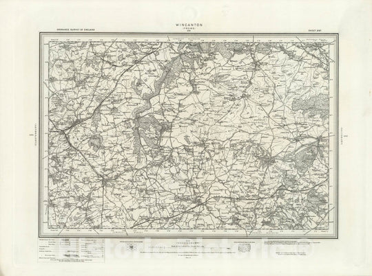 Historic Map : 297 Wincanton 1898 - Vintage Wall Art