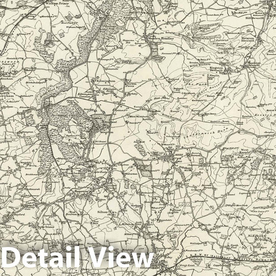 Historic Map : 297 Wincanton 1898 - Vintage Wall Art