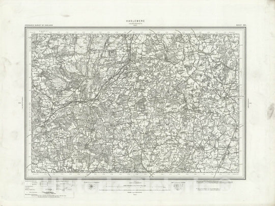 Historic Map : 301 Haslemere 1896 - Vintage Wall Art