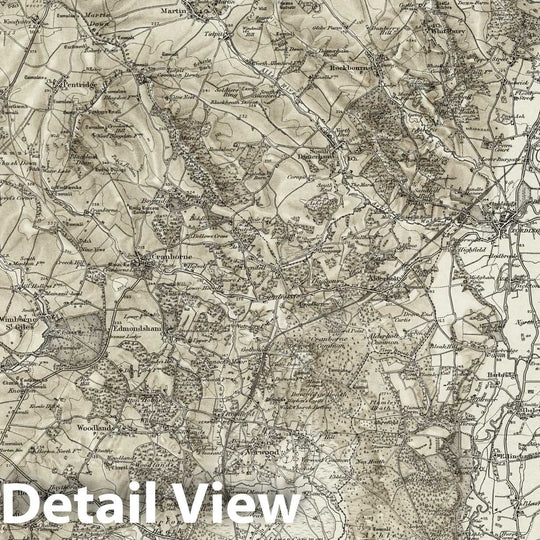 Historic Map : 314 Ringwood (Hills) 1904 - Vintage Wall Art