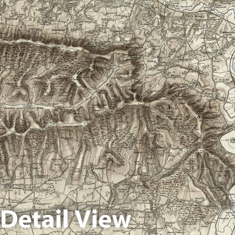 Historic Map : 317 Chichester (Hills) 1895 - Vintage Wall Art