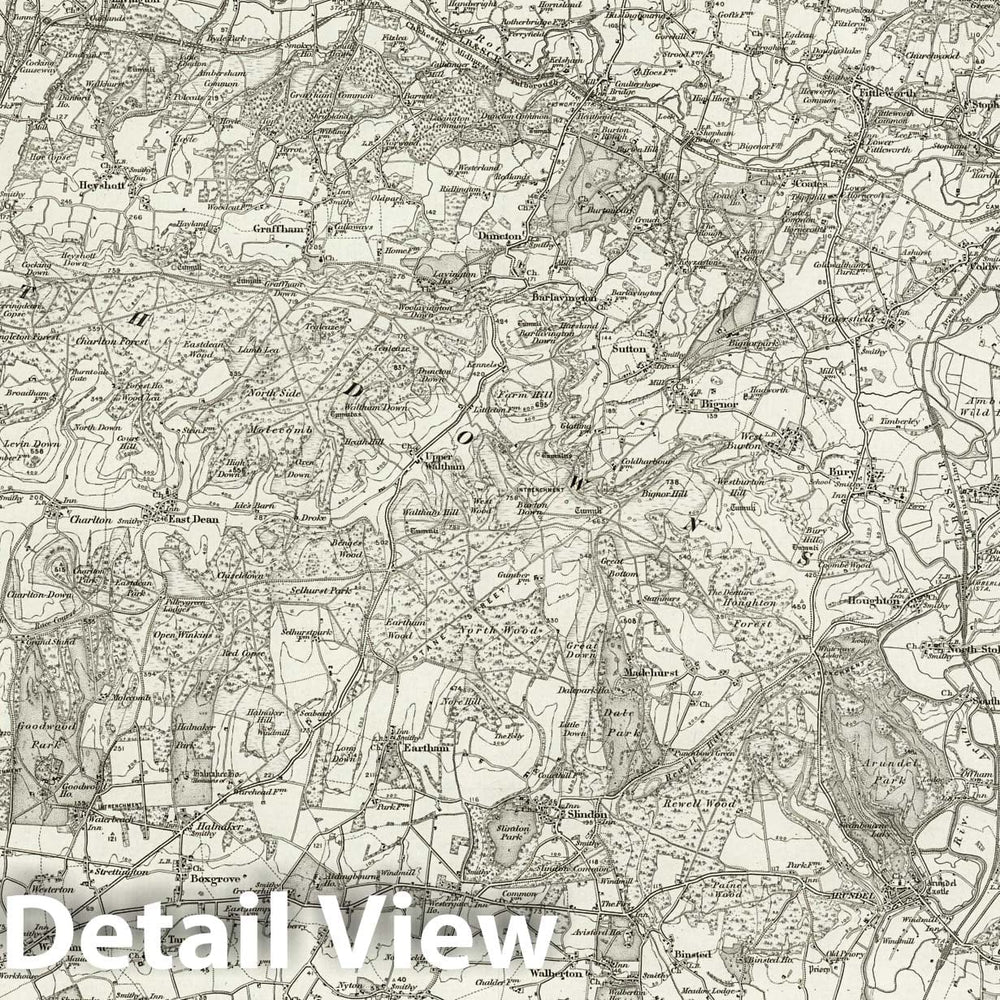 Historic Map : 317 Chichester 1895 - Vintage Wall Art