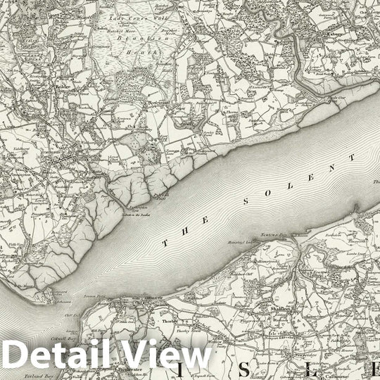 Historic Map : 330 Lymington 1895 - Vintage Wall Art