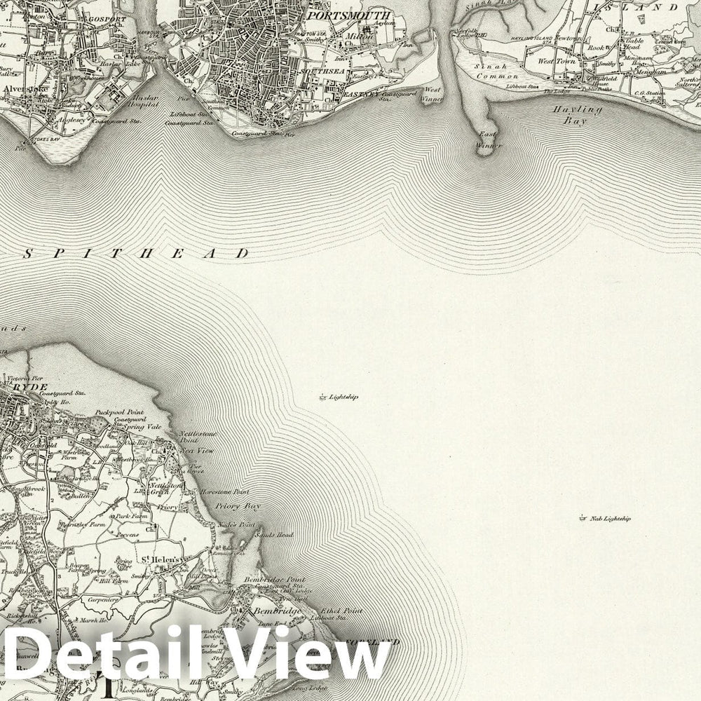 Historic Map : 331 Portsmouth 1895 - Vintage Wall Art