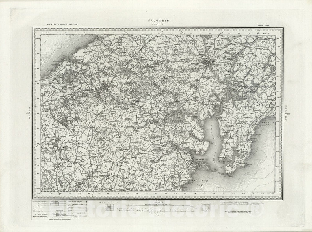 Historic Map : 352 Falmouth 1896 - Vintage Wall Art