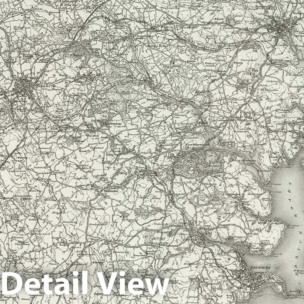 Historic Map : 352 Falmouth 1896 - Vintage Wall Art