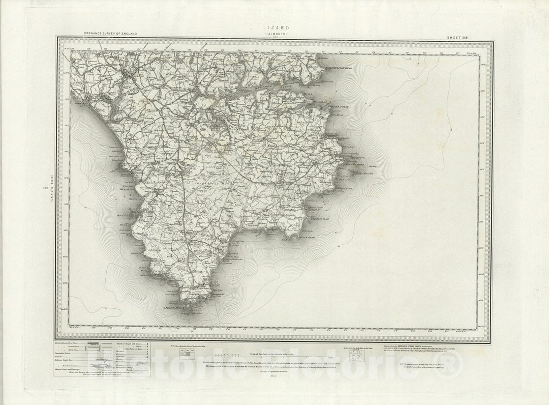 Historic Map : 359 Falmouth 1895 - Vintage Wall Art