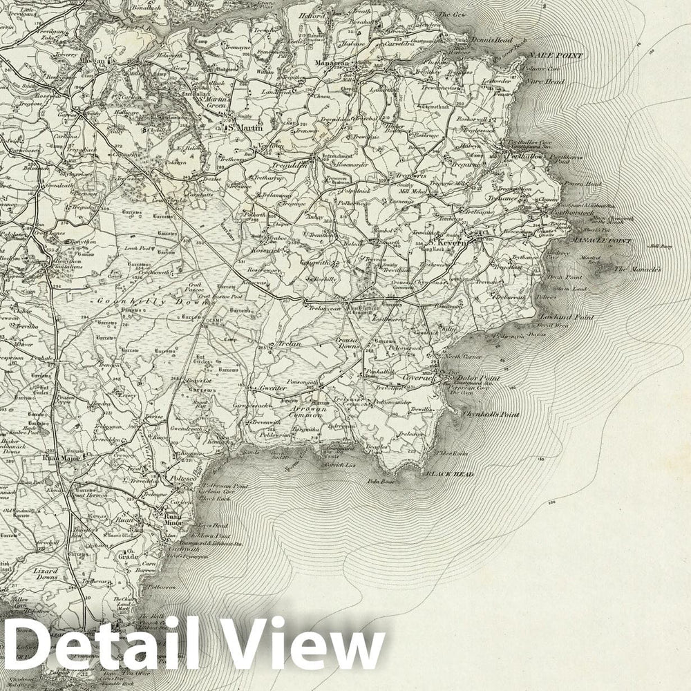 Historic Map : 359 Falmouth 1895 - Vintage Wall Art
