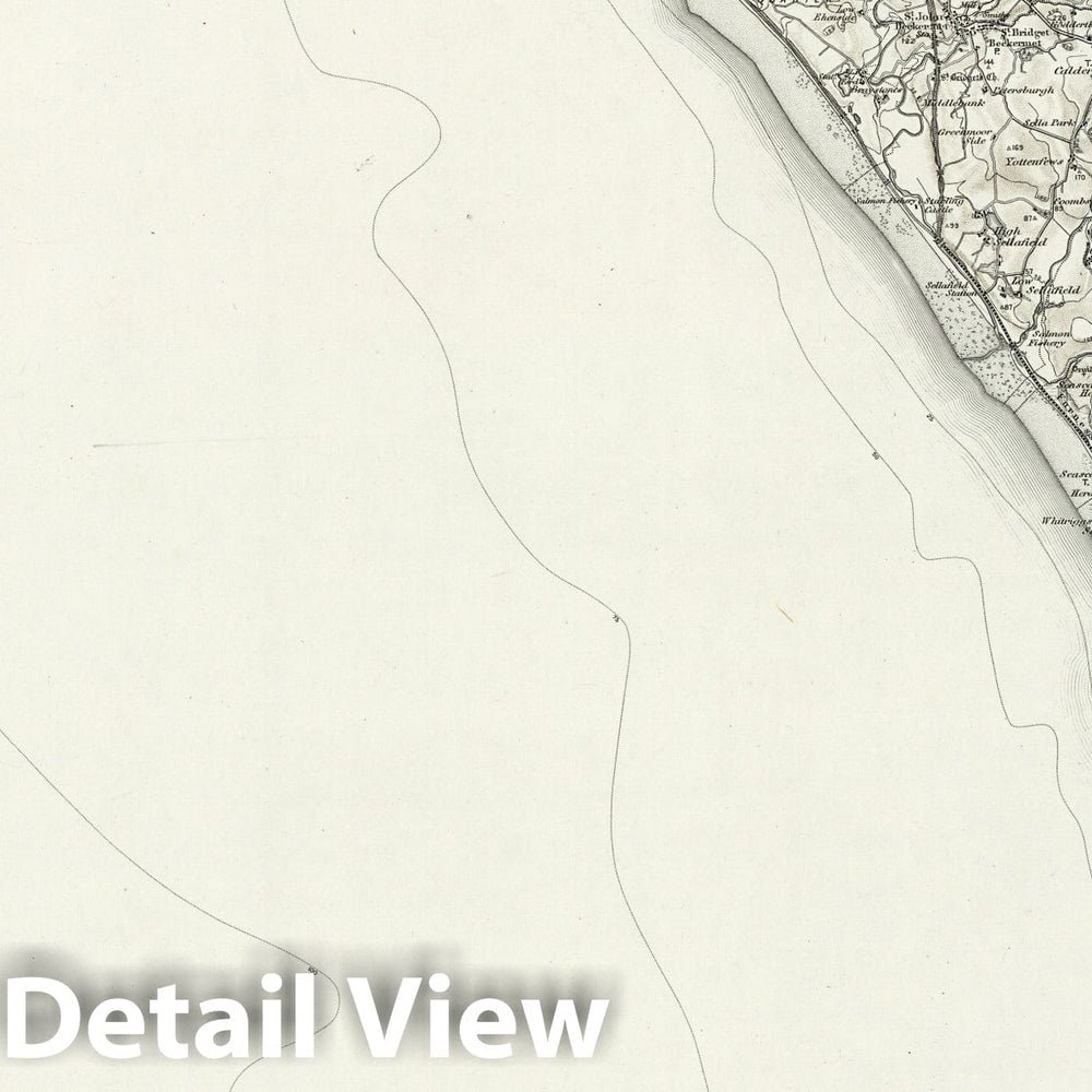 Historic Map : 37 Gosforth (Hills) 1897 - Vintage Wall Art