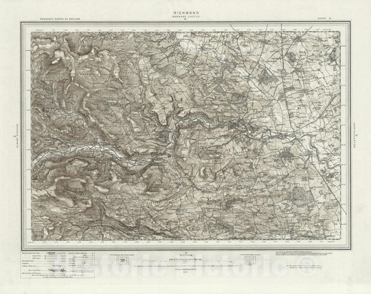 Historic Map : 41 Richmond (Hills) 1898 - Vintage Wall Art