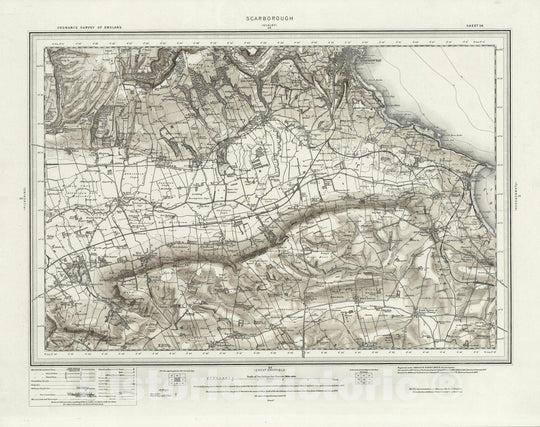 Historic Map : 54 Scarborough (Hills) 1898 - Vintage Wall Art