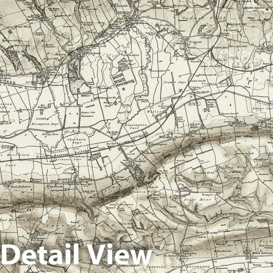 Historic Map : 54 Scarborough (Hills) 1898 - Vintage Wall Art