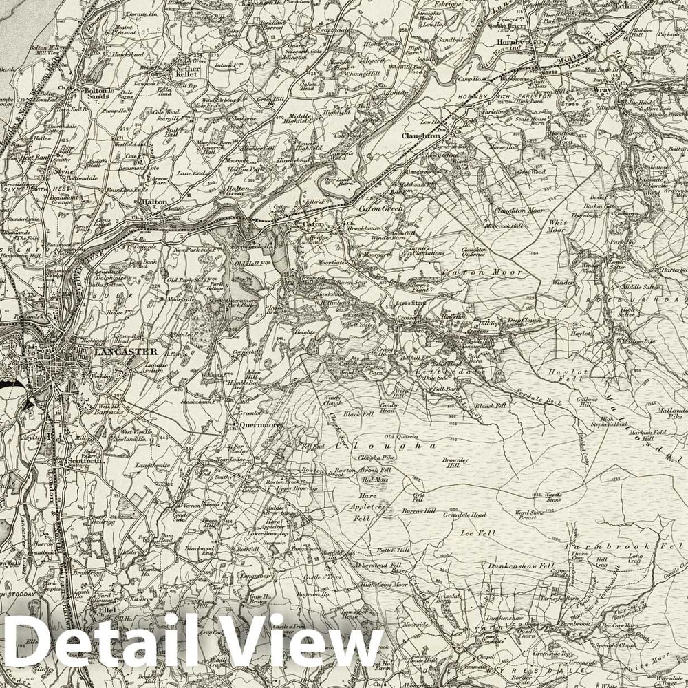 Historic Map : 59 Lancaster 1898 - Vintage Wall Art