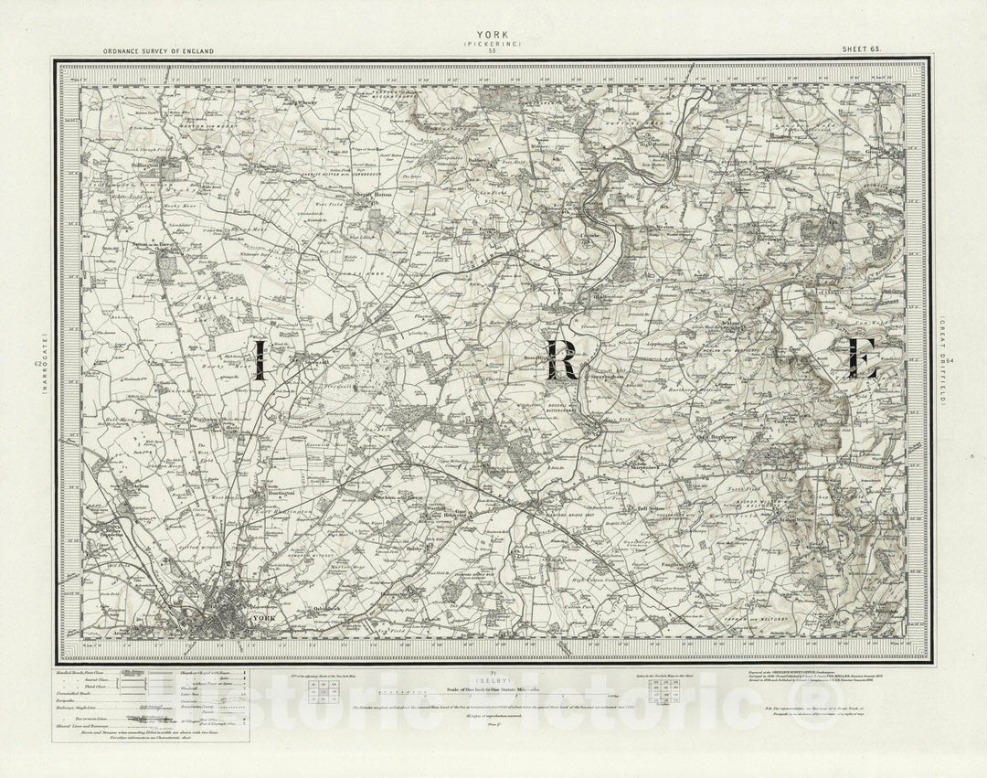 Historic Map : 63 York (Hills) 1898 - Vintage Wall Art