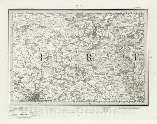 Historic Map : 63 York (Hills) 1898 - Vintage Wall Art