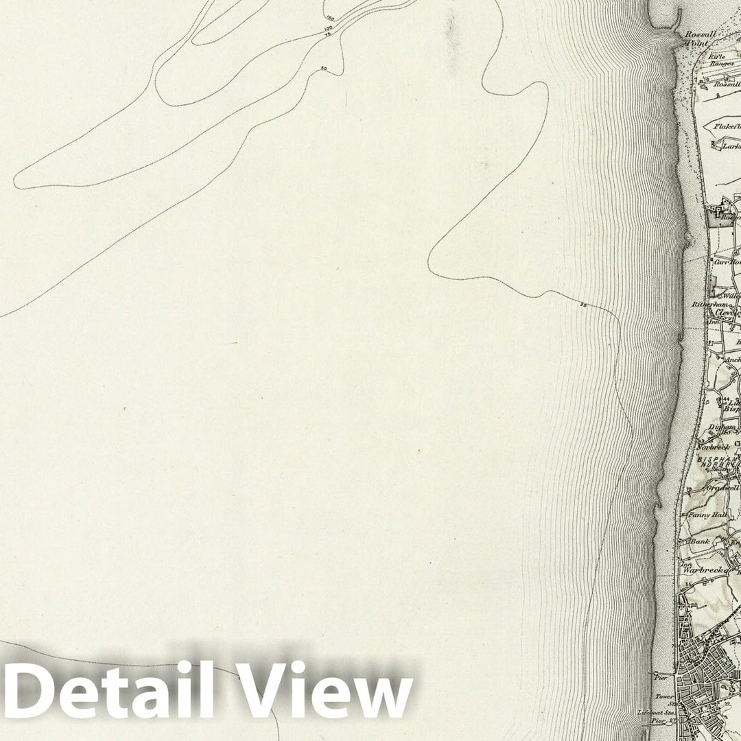 Historic Map : 66 Fleetwood (Hills) 1897 - Vintage Wall Art