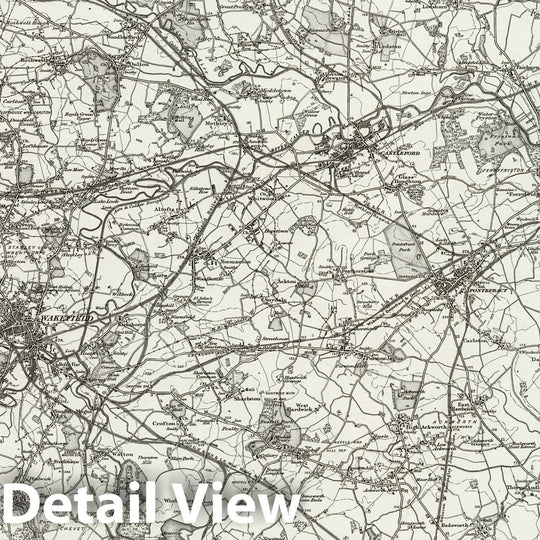 Historic Map : 78 Wakefield 1896 - Vintage Wall Art