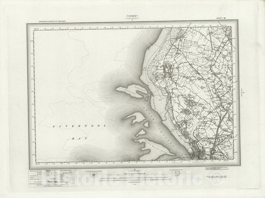 Historic Map : 83 Formby 1896 - Vintage Wall Art