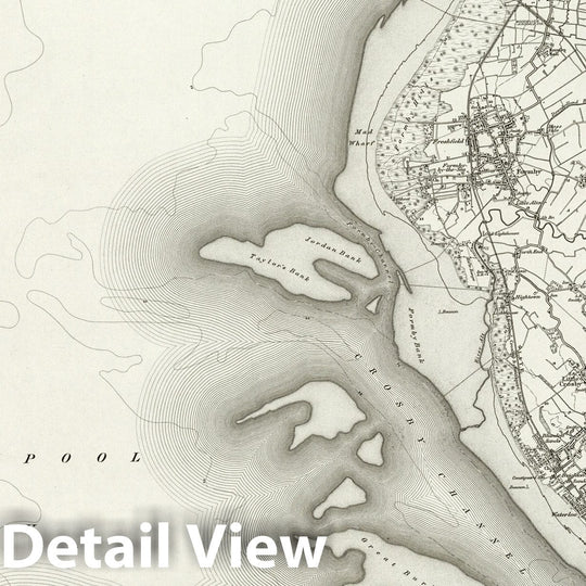 Historic Map : 83 Formby 1896 - Vintage Wall Art