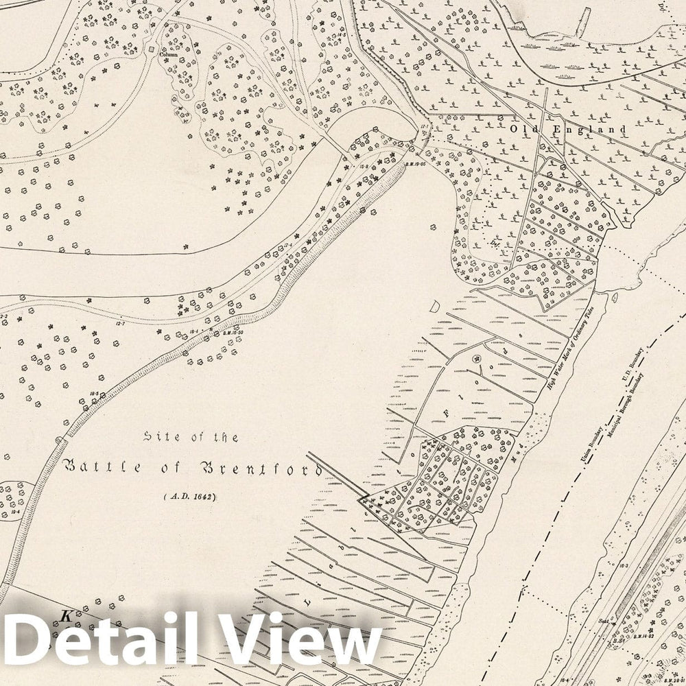 Historic Wall Map : London (England), City Atlas Map, London Sheet IX.30 1894 - Vintage Wall Art