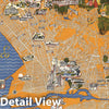 A map of Berkeley, Oakland & Alameda. Designed by Michael Baltekal-Goodman, 1930 - Vintage Wall Art