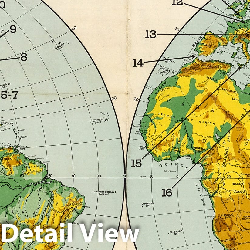 Historic Map : World News of the Week. Monday, Dec. 4, 1950 1950 - Vintage Wall Art