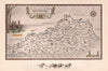 Historic Map : An historical and geographical map of the state of Kentucky, 1939 - Vintage Wall Art