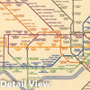 Historic Map : Pocket Map, London Underground Transport. 1933 - Vintage Wall Art