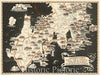Historic Map - Newport's Famous Ten Mile Drive along the Ocean Front. 1933 - Vintage Wall Art