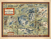 Historic Map - A Scott-Map of the White Mountains of New Hampshire, 1960 - Vintage Wall Art