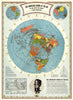 Historic Map : CBS American School of the Air, Air Age Map of the World, A Polar Projection, 1943 - Vintage Wall Art