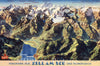 Historic Map : Zell Am See (Austria) Panorama von Zell Am Zee und Thumersbach, Austria. 1938 , Vintage Wall Art