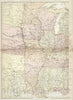 Historic Map : World Atlas Map, The United States of North America. Atlantic States and Valley of the Mississippi (in two sheets). 1882 - Vintage Wall Art