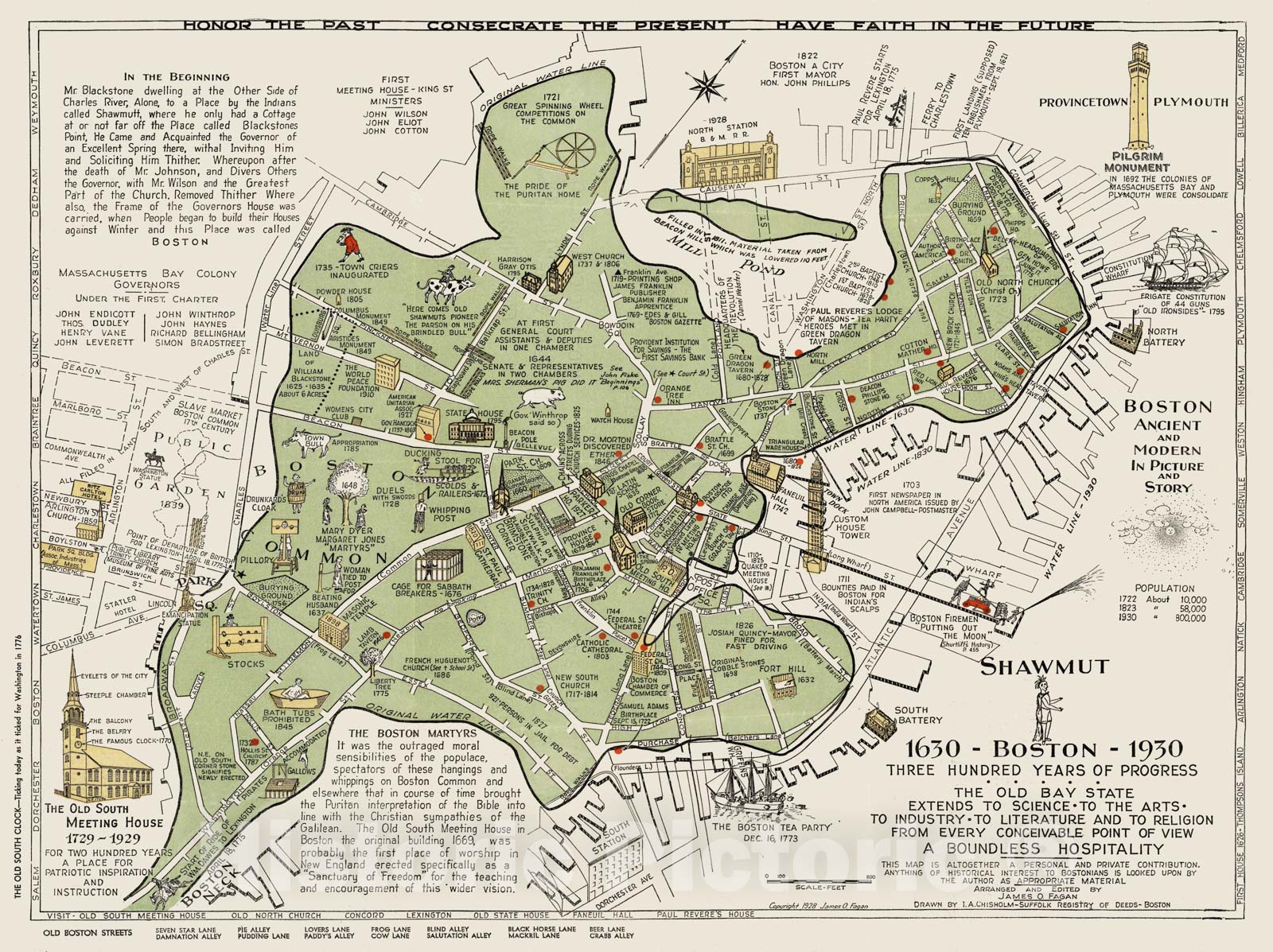 Historic Map - Shawmut Boston, 1630-1930 : three hundred years of prog ...